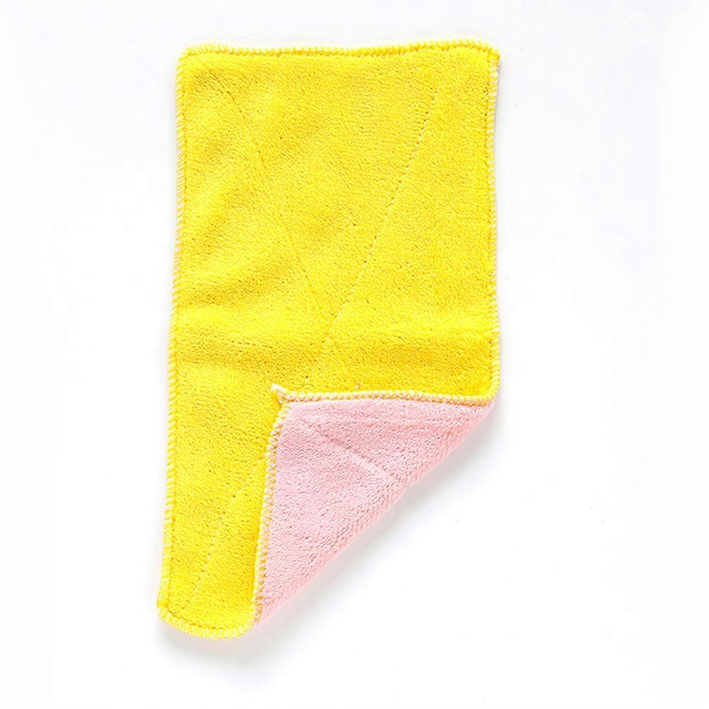 5 Pieces Assorted Color Microfiber Cleaning Cloth for Kitchen with High Water Absorption and