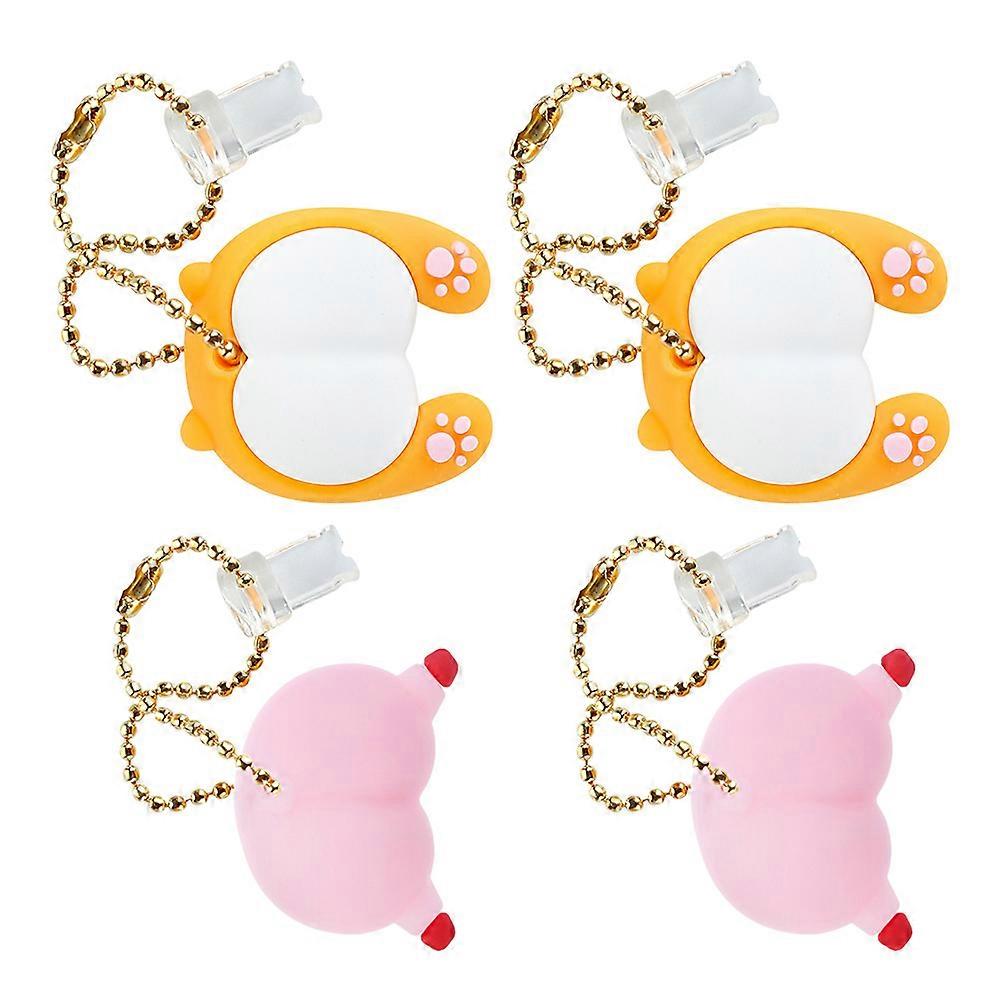 Phone Port Protector 4Pcs Assorted Color PVC Suitable For Friends Family Colleagues Travel And Storage