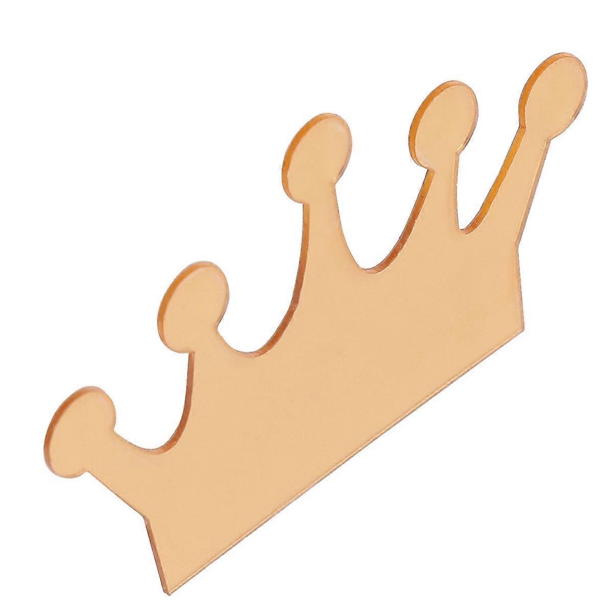 Crown 18Pcs Mirror Wall Sticker for Stylish Decoration