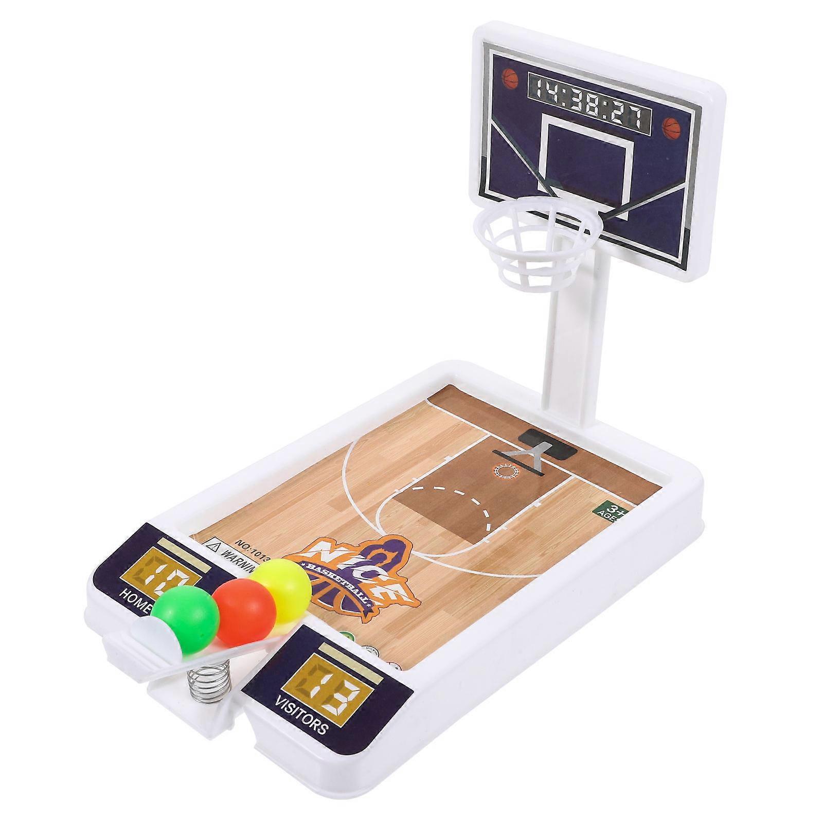 Mini Basketball Game Set Handheld Interactive Toy for Indoor Outdoor Play, Great for Birthdays & Family Fun