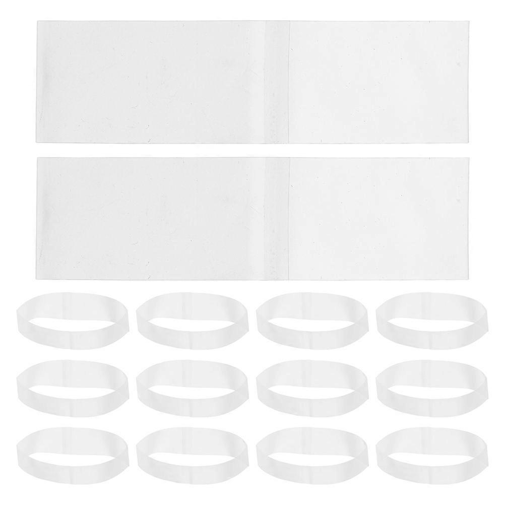 Clear PVC Heat Shrink Bands for Bottles and Jars 200pcs Transparent Bottle Seals for Home and Commercial Use