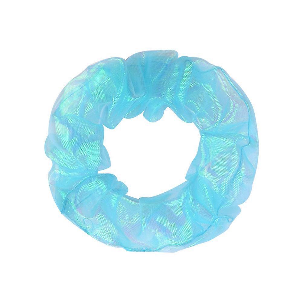 Laços de cabelo elásticos com material de pano para mulheres Suportes de rabo de cavalo de cores variadas para compras de trabalhos escolares 6 peças