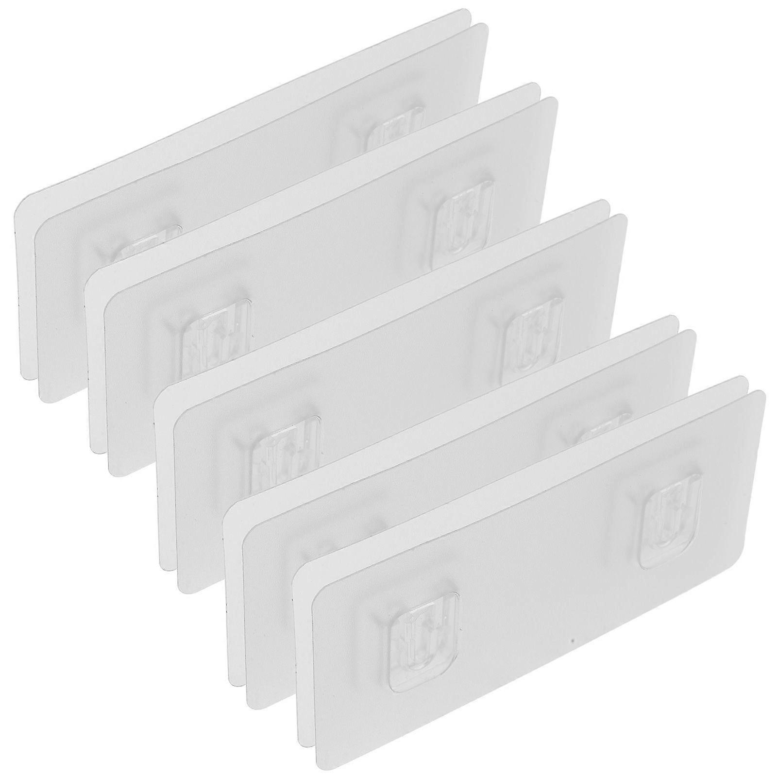 5 Sets Adhesive Socket Holders Power Sockets Fixers Wall No Punching Socket Fixers