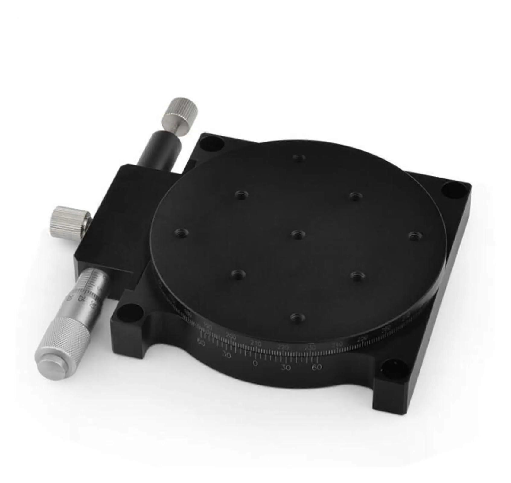 Rotational 40 mm Left Adjustable Precision Manual Stage CrossRoller Bearing for Automation Sliding Linear CNC Photology