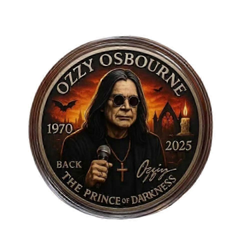 Pièce commémorative d’adieu à Ozzy Osbourne - Pièce de collection hommage à la légende du rock