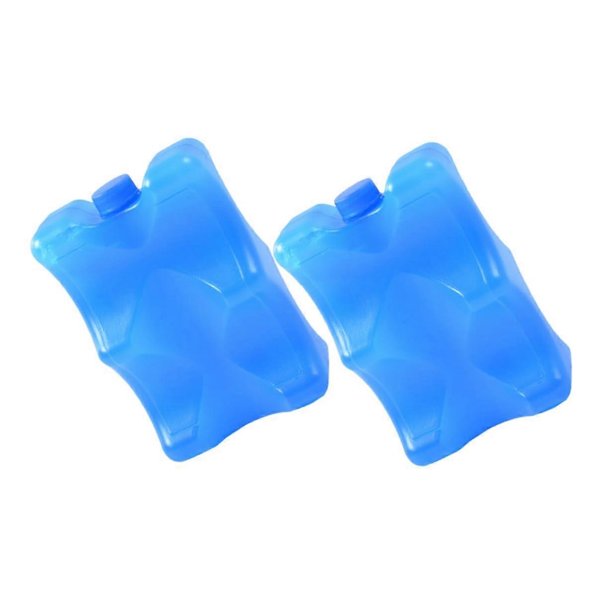 Breastmilk Storage Ice Packs 2pcs Reusable Cooling Bottles Breastfeeding Essential Soft Gel Packs for Milk Preservation