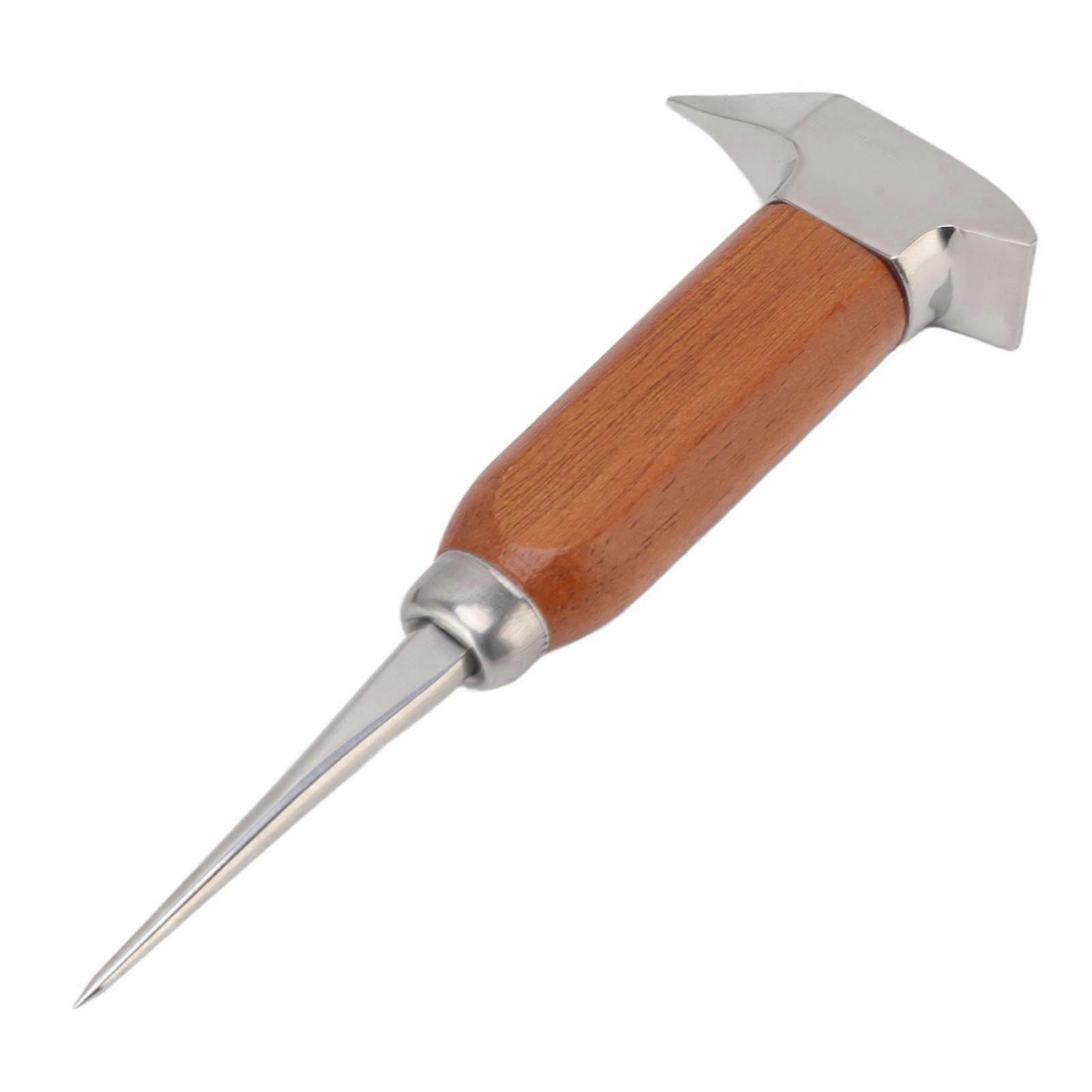 304 Stainless Steel Ice Chisel with Wooden Handle, Manual Ice Pick, for Home Use