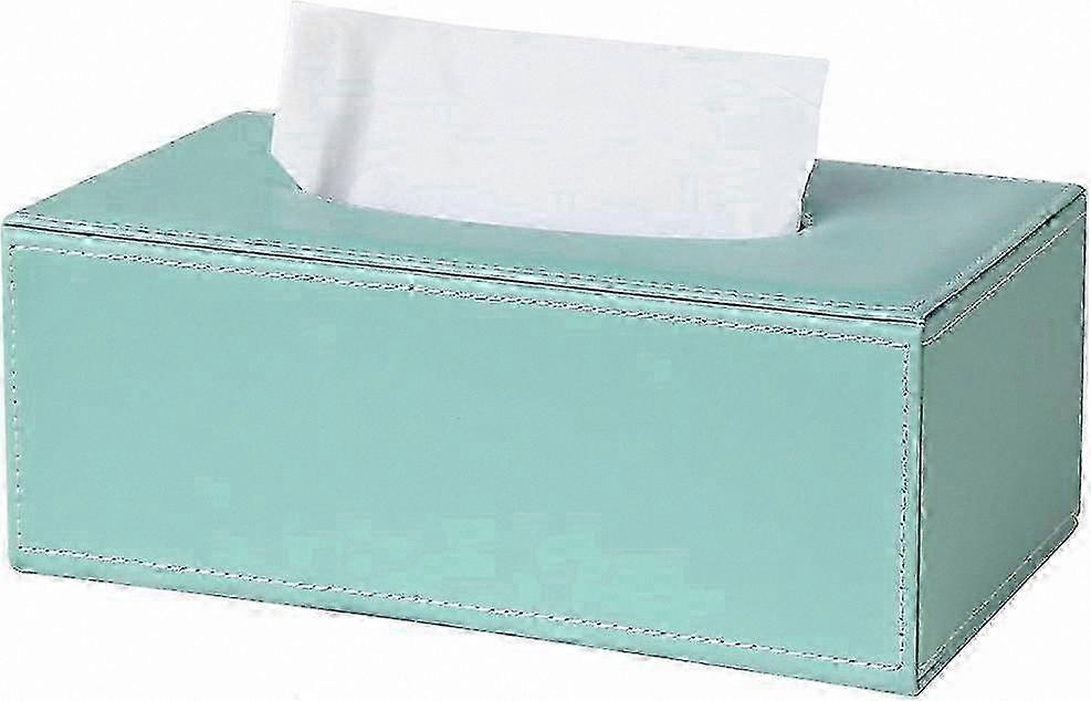 Mint Green Rectangular Tissue Holder for Home and Office Decor