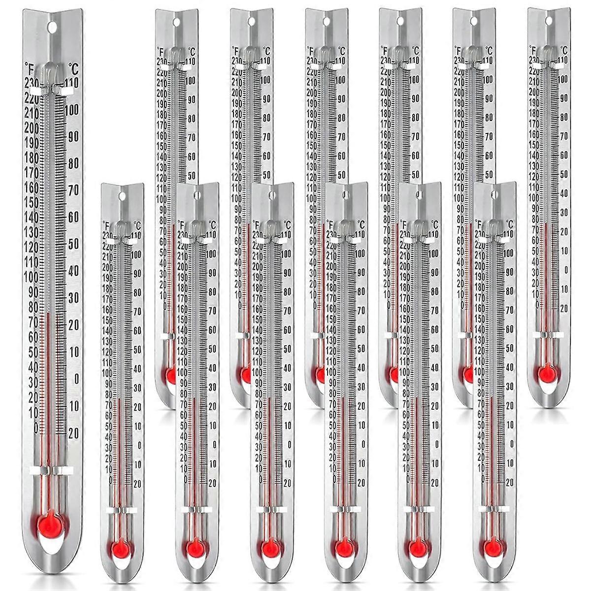24 Pcs V Shaped, Dual-Scale Science Thermometers