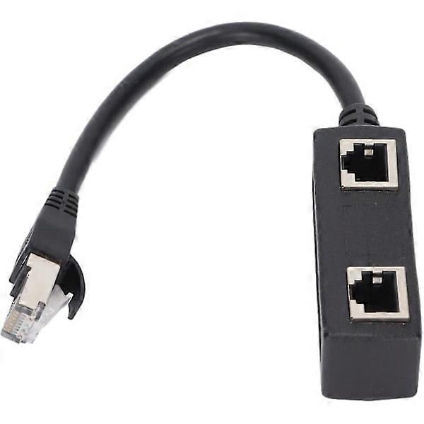 Rj45 Splitter Connector, 1-Port Male to 2-Port Female Network Home Office Ethernet Connector