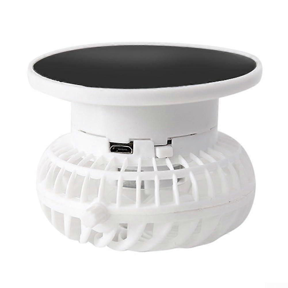 Solar Power Fan for Outdoor Fishermen, Handheld, USB Charging, Lightweight and Portable Design, Ideal for Fishing Trips