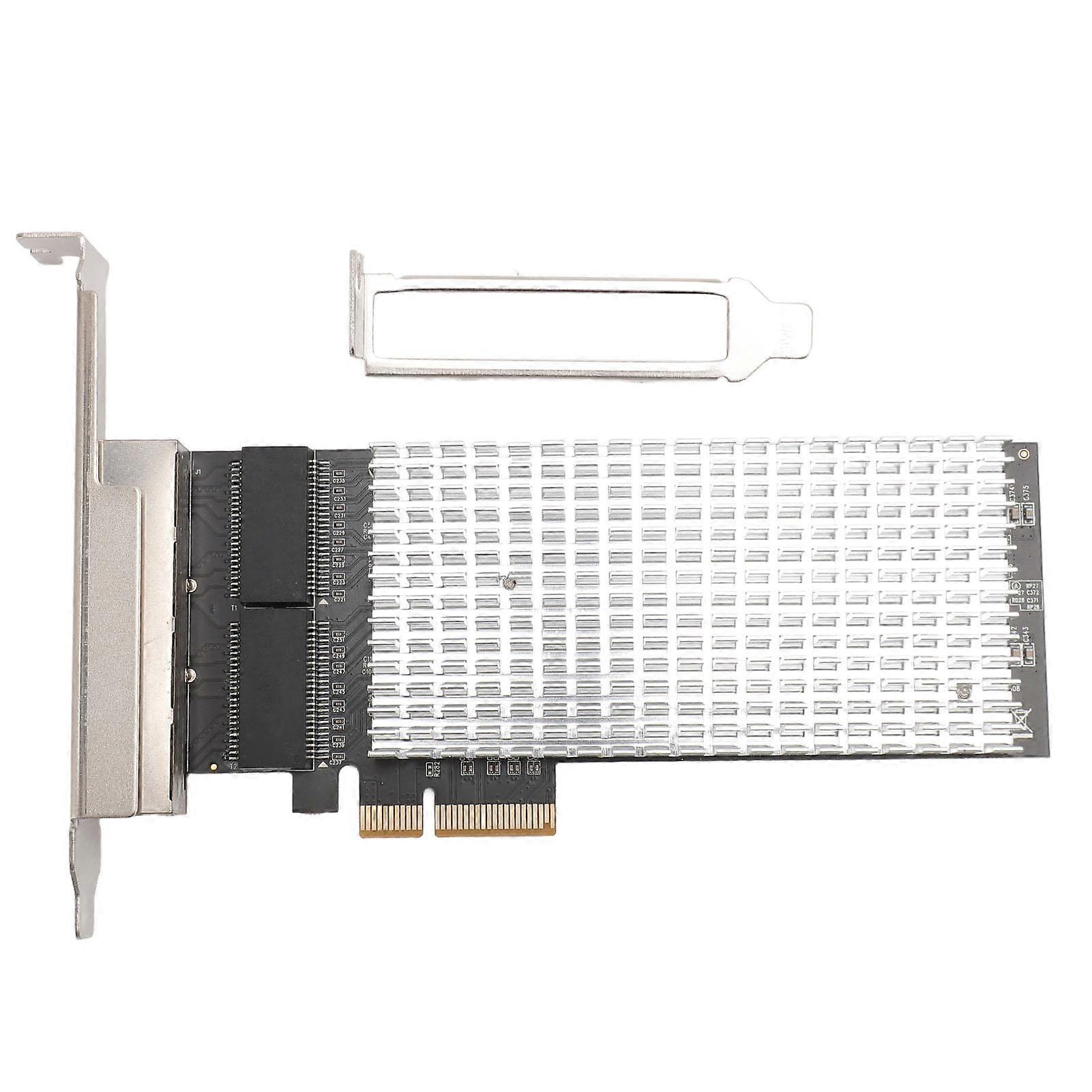 2.5G 4 Port NIC RJ45 PCIe Ethernet Card I226 Chip 10/100/1000/2500Mbps for Windows