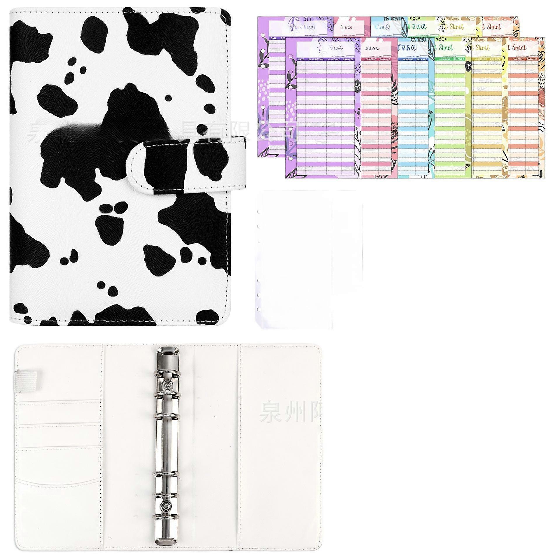 Leopard Print Pastel Color Notebook Loose Leaf Creative Cash Saving Journal