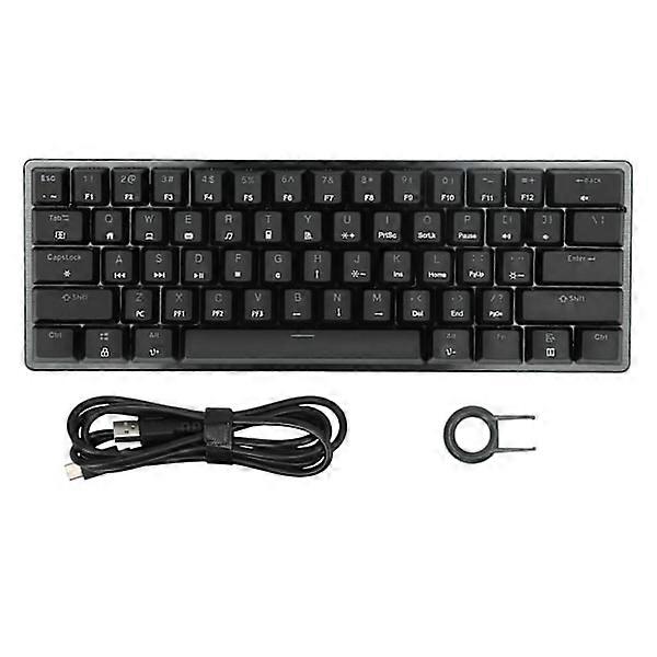 MAGIC REFINER Gaming Keyboard 61 Keys Portable Durable RGB Backlit Ergonomic Mechanical Keyboard for Laptop PC
