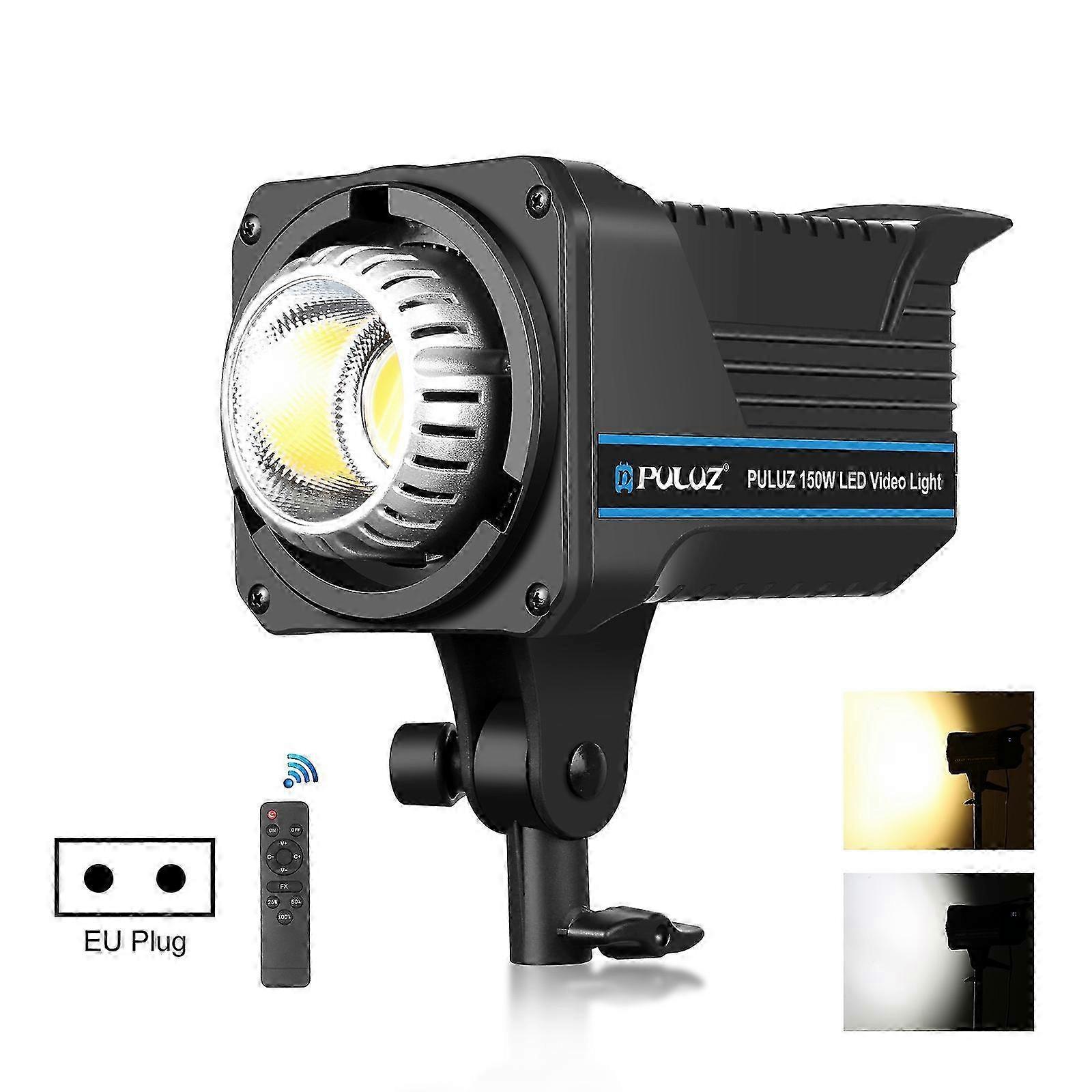 New PULUZ 220V 120W Studio Video Light Dual Color Temperature Built-in Dissipate Heat System with Remote Control