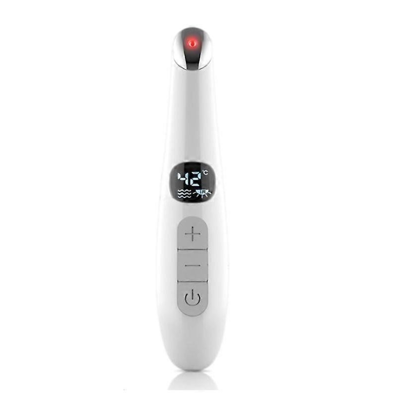 Eye Lifting Wand, 3 in 1 Vibrating Red Light 98F to 113F LCD Display Eye Massager for Dry Eyes, Dark Circles and Puffiness, for Fine Lines and Wrinkle