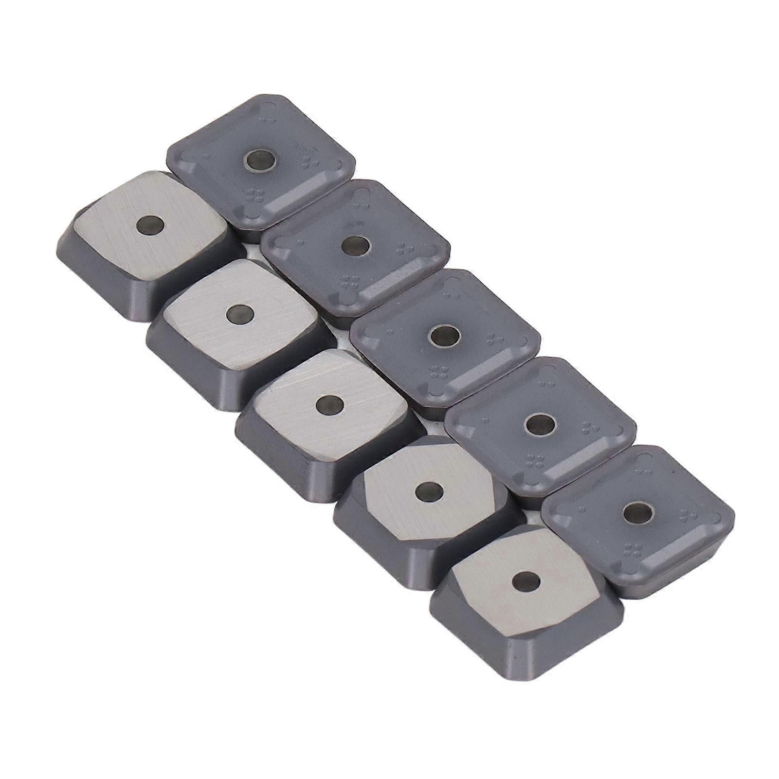 10Pcs SEET1203 Cemented Carbide Turning Insert Milling CNC Tool Kit