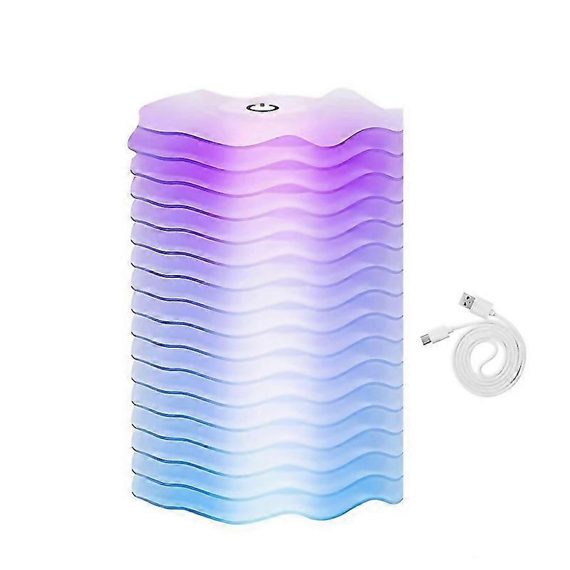 For Dynamic Lighting Colorful Night Light Touch Sensor Bedside Lamp With 3d Illusion Design 7 Colors