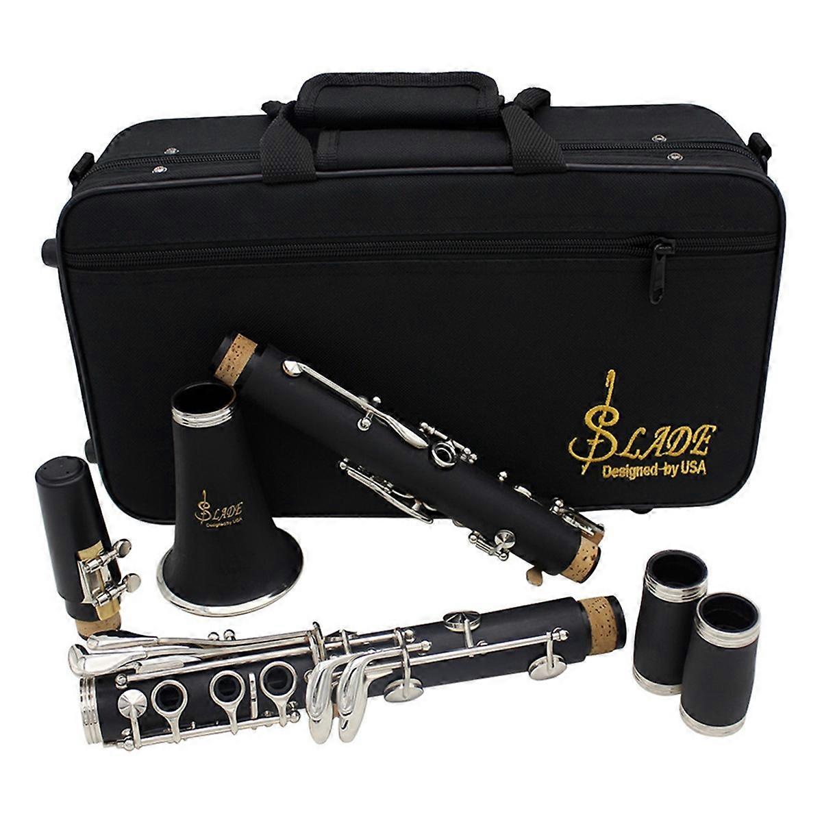 Clarinet 17 Keys Bakelite Wooden Instrument Tenor Clarinet with Case, Reeds & Accessories