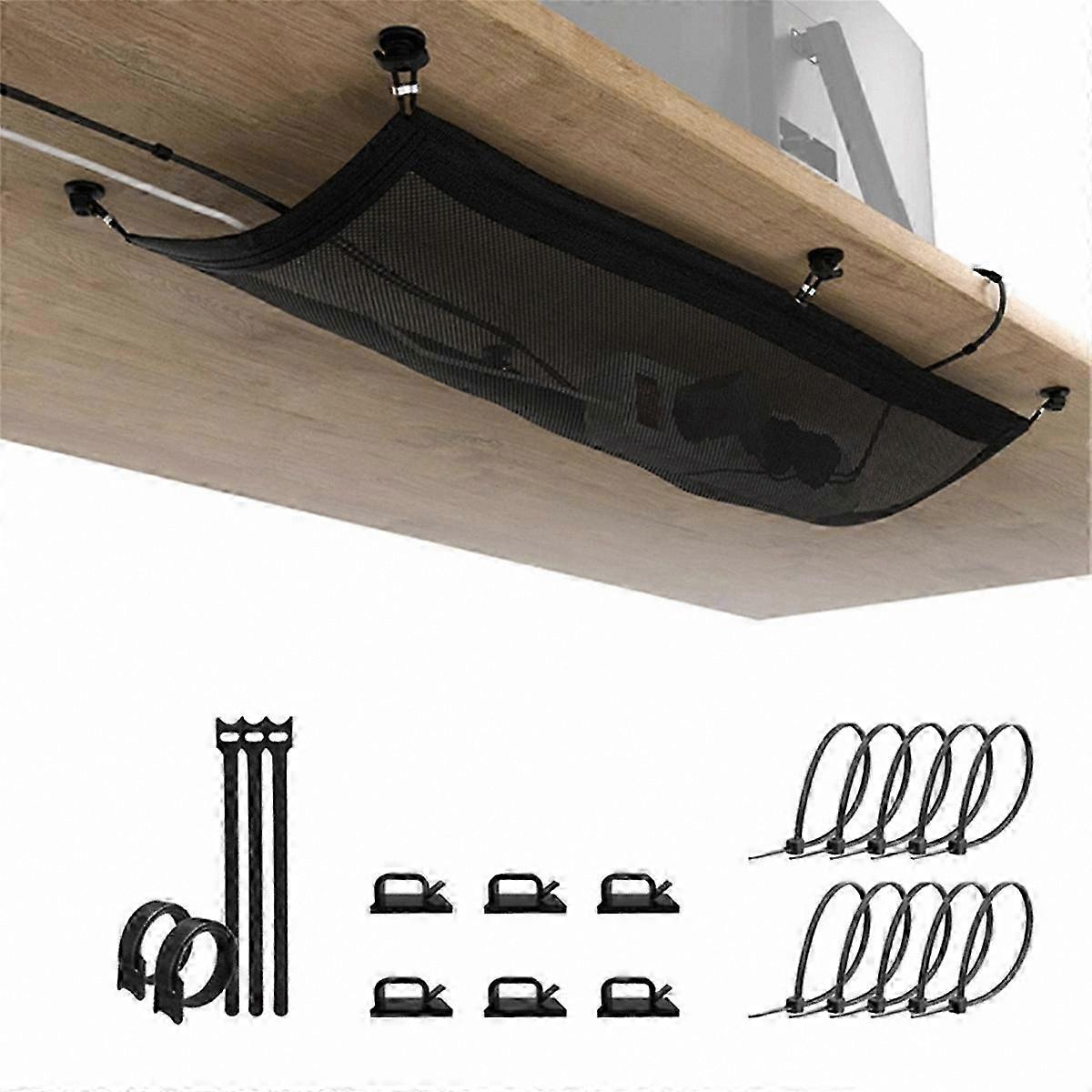 Desk Cable Organizer Tray - Under Table Wire Management Solution