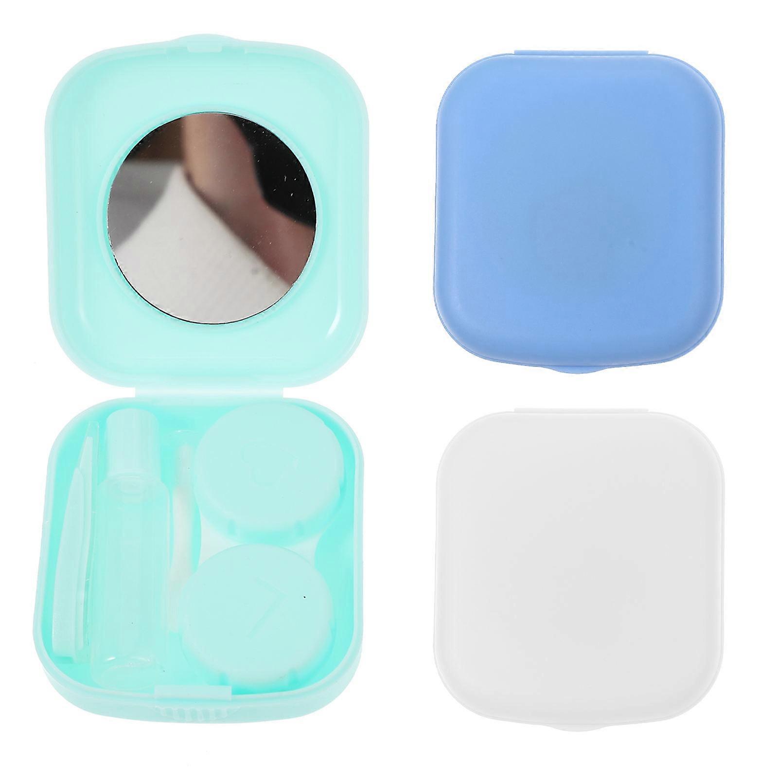Cases Small Contact-Lens Storage Boxes for Travel 9Sets