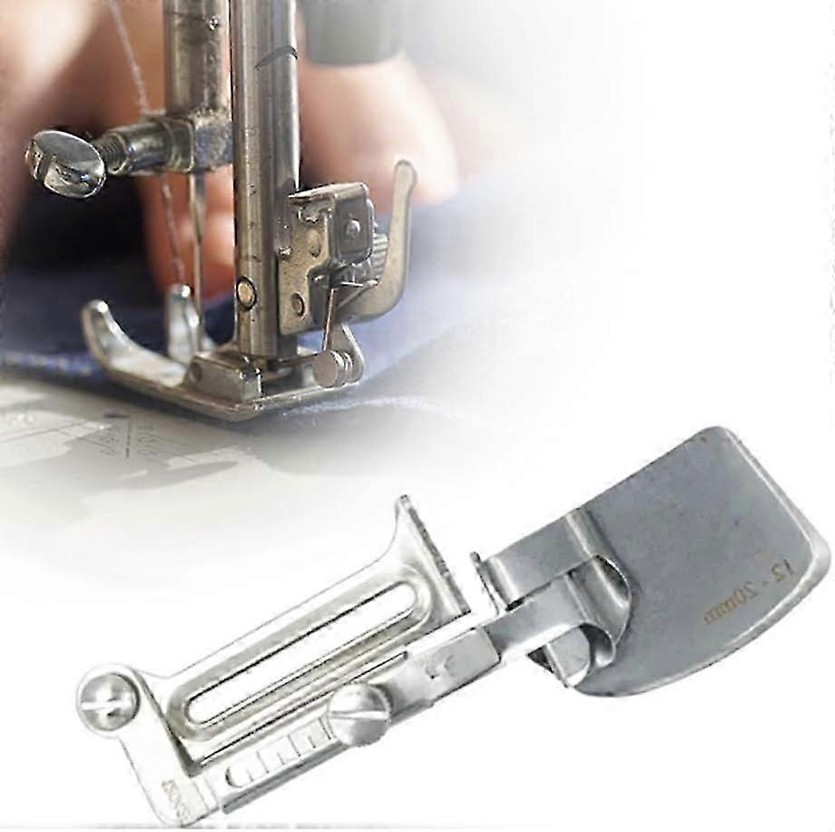 Adjustable Sewing Machine Rolled Hem Presser Foot with Seam Guide for Precise UK Crafting and Dressmaking