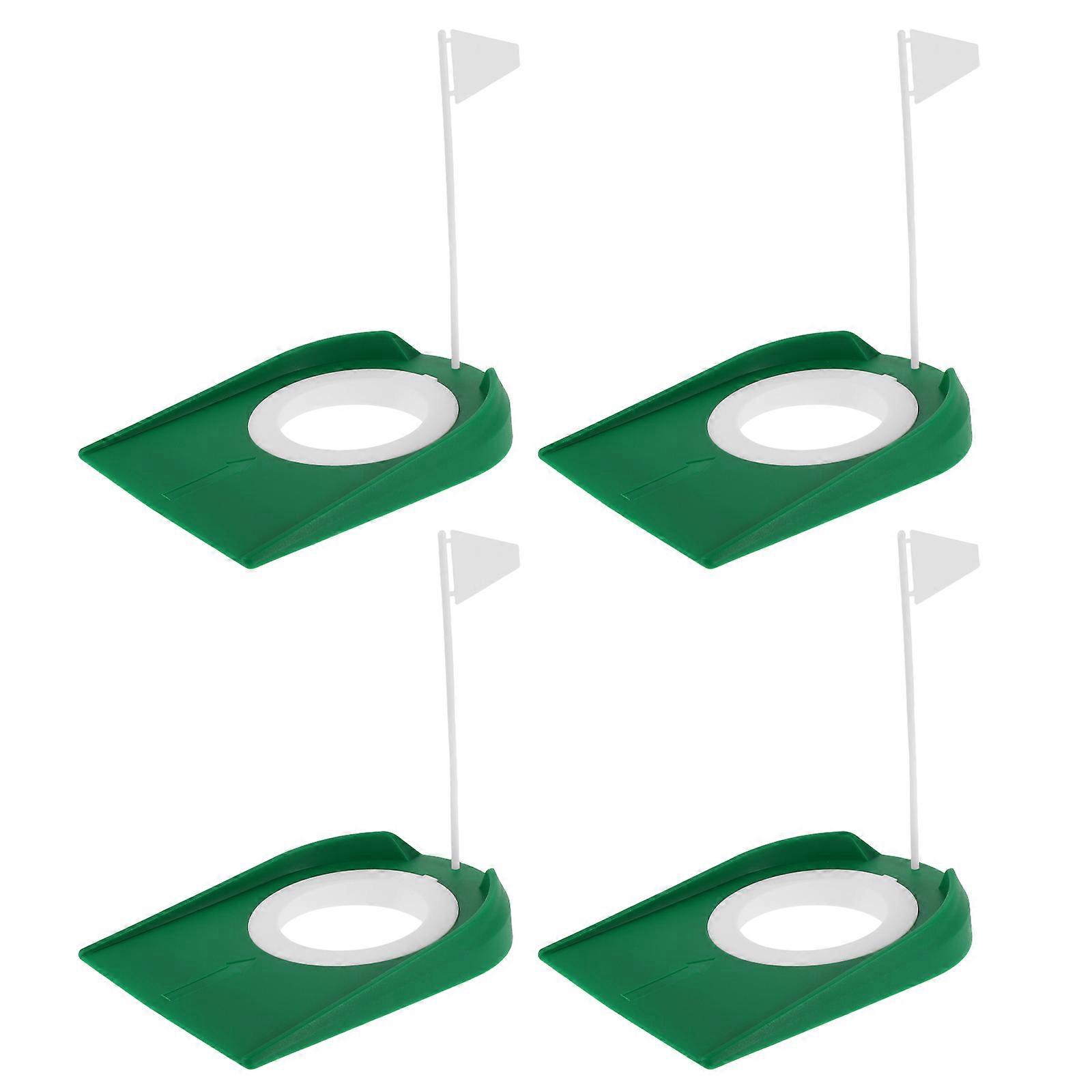 Golf Putting Disc Aid with 4Pcs Plastic Target Cups for Office Practice