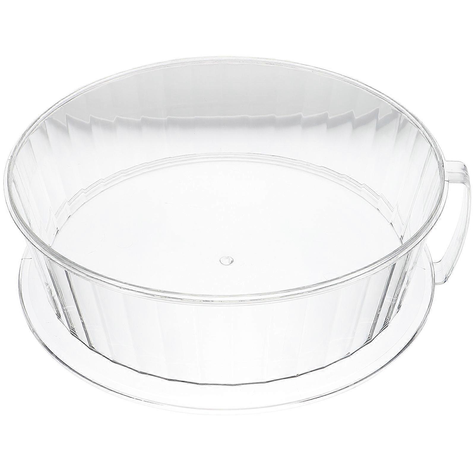 Home Food Cover Handheld Food Protector with Handle Transparent Pet