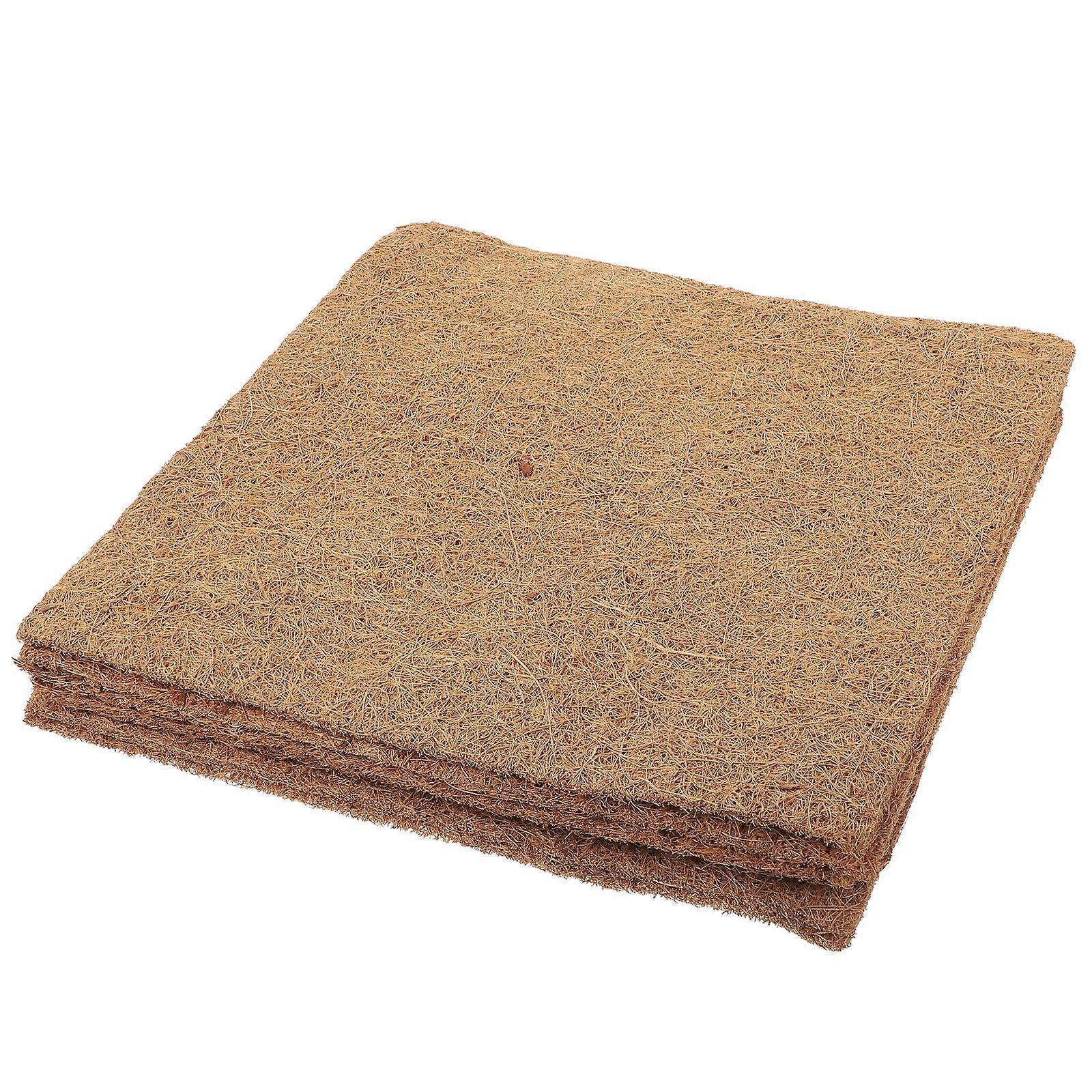 Natural Fiber Reptile Chicken Pads for Other Poultry Keep Warm Light Brown Coconut Material 6Set