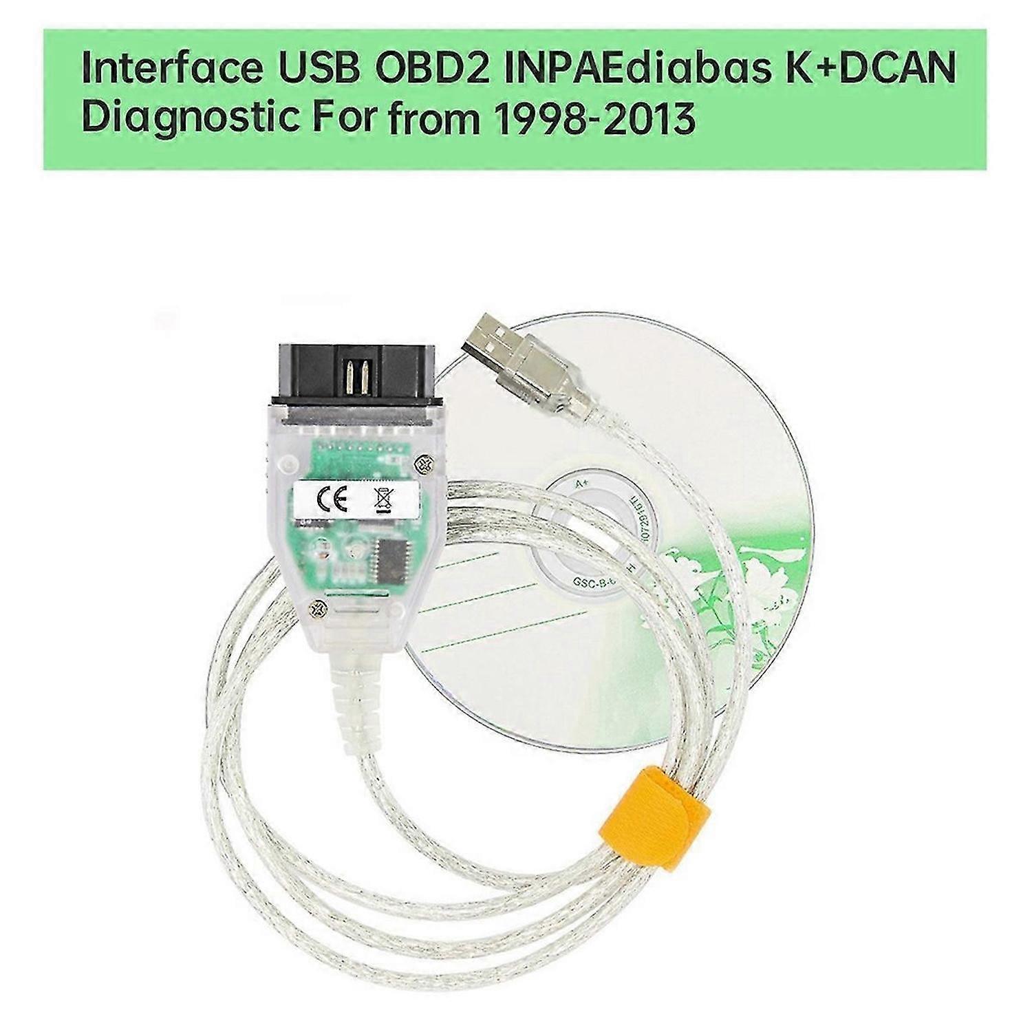 Interface USB OBD2 INPA/Ediabas K+DCAN Diagnostic for BMW A