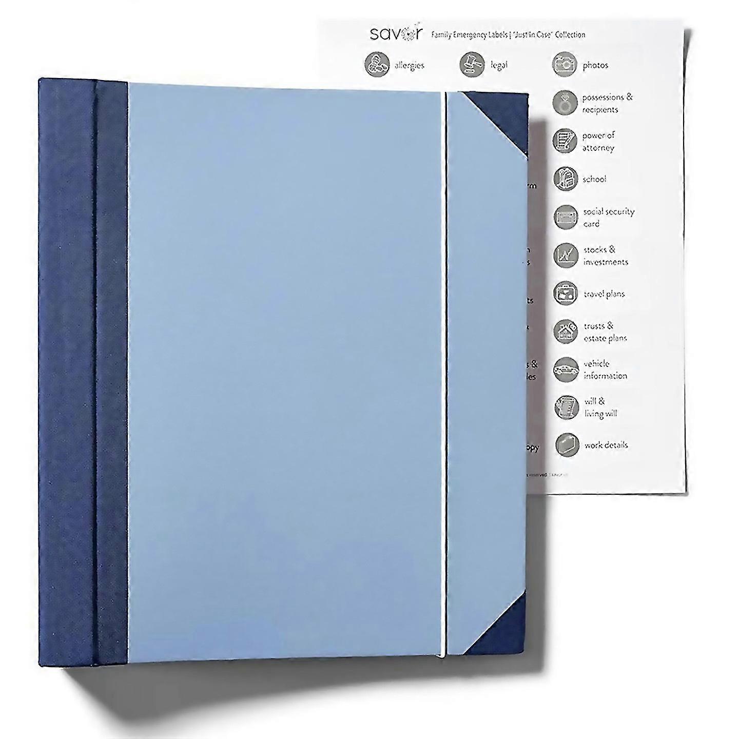 For Expanding Folder With Notebook Storage Bag For Officeschool Blue