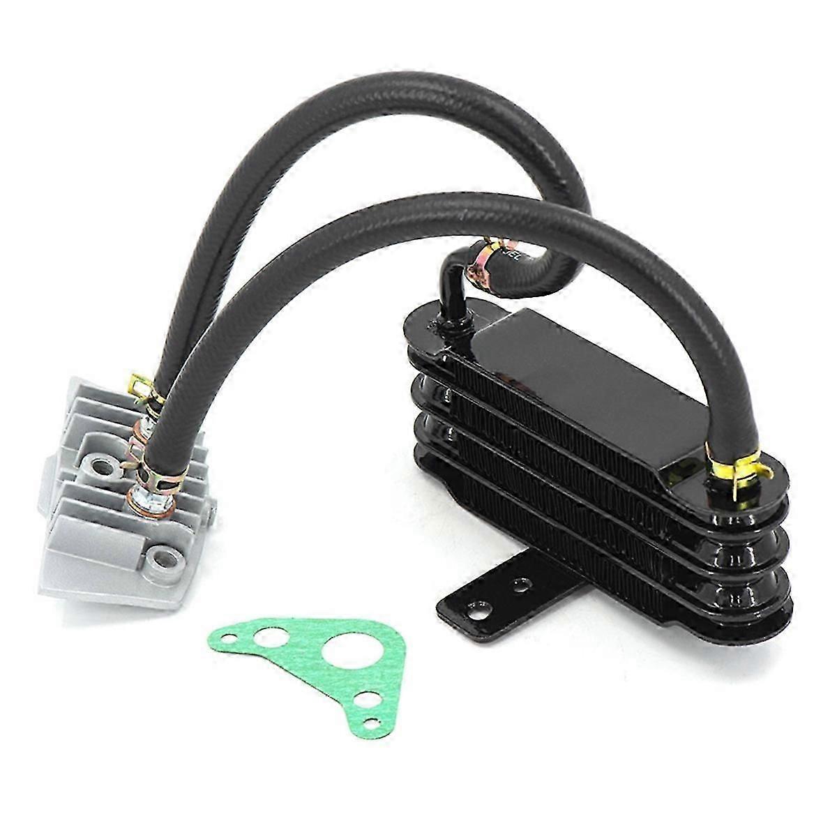 Ölkühler für Fahrräder 158mm Universal Alu Set schwarz