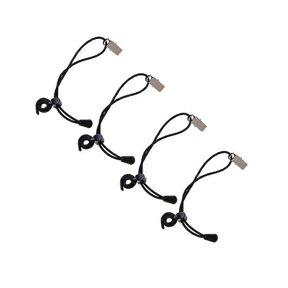 Background Plate Clips Multi-Functional Clip for Photography 4Pcs Black Nylon
