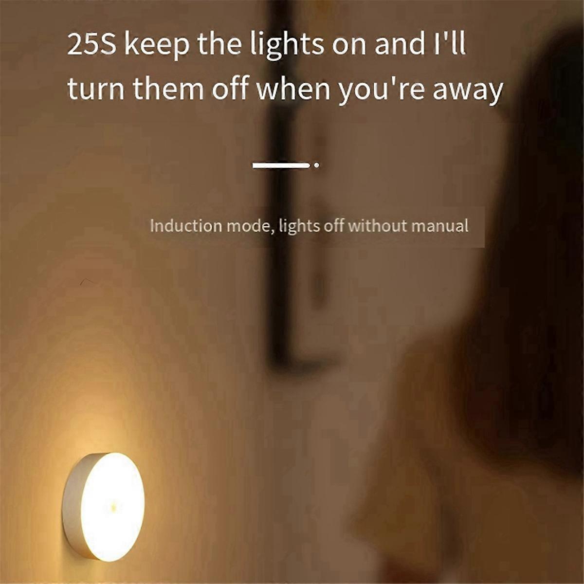 4 Pack Motion Sensor LED Night Light, Cool White+Warm White
