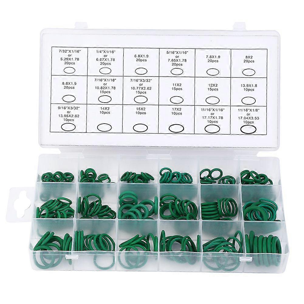 270 Pcs O Ring High Temperature Resistant Sealing Buna N Rubber Ring Assortment Kit