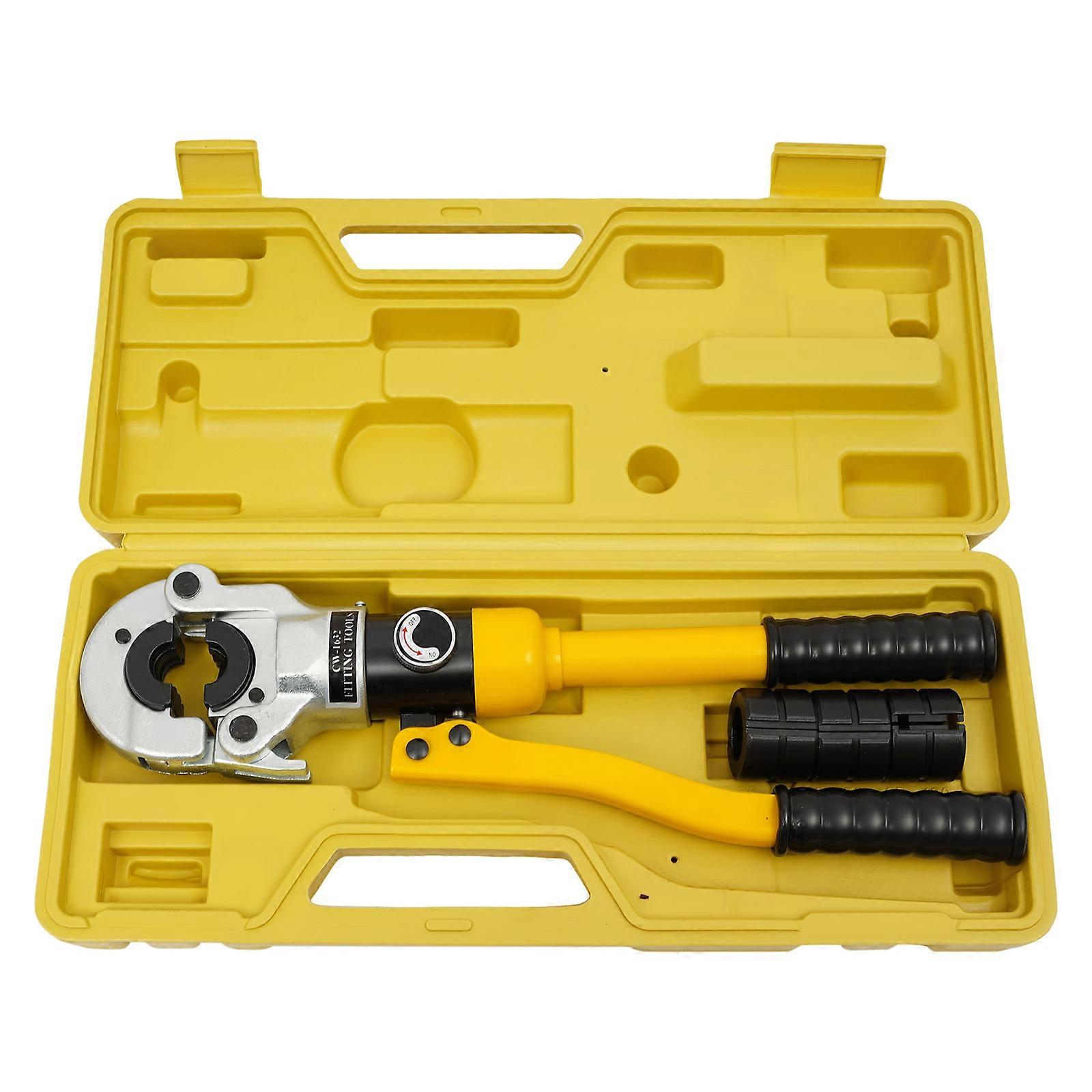 8T Hydraulic Pipe Crimper Tool 4 Dies with Toolbox