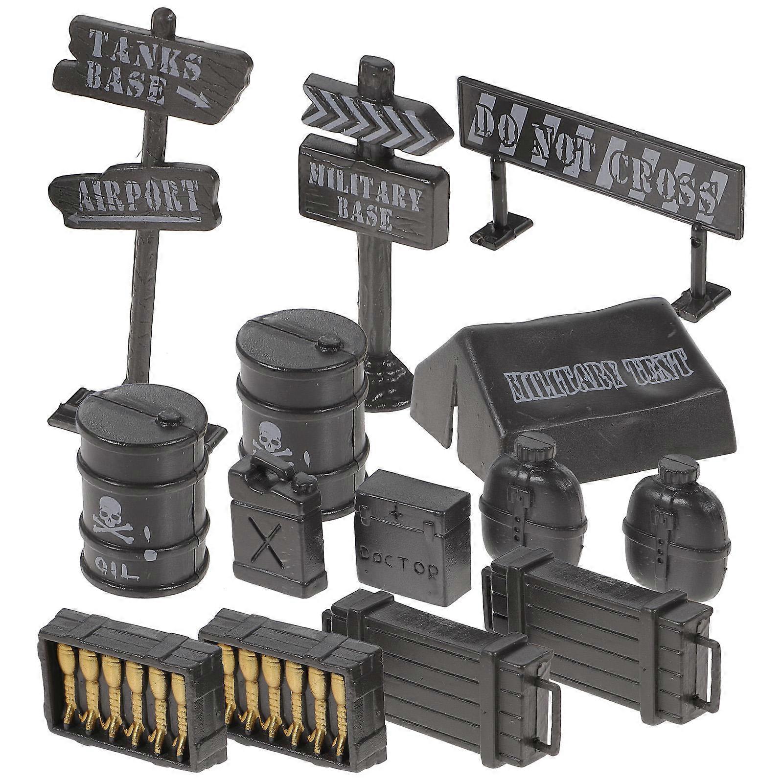 Military Model Toy 2Sets Assorted Color Military Equipment Model Set