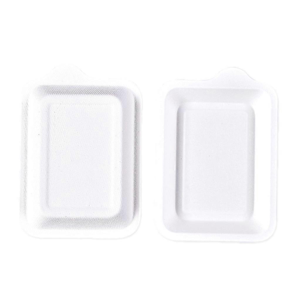 Sturdy Paper Plates For Dinner Elegant Style 5.9×4.1×0.2in White Color 100Pcs