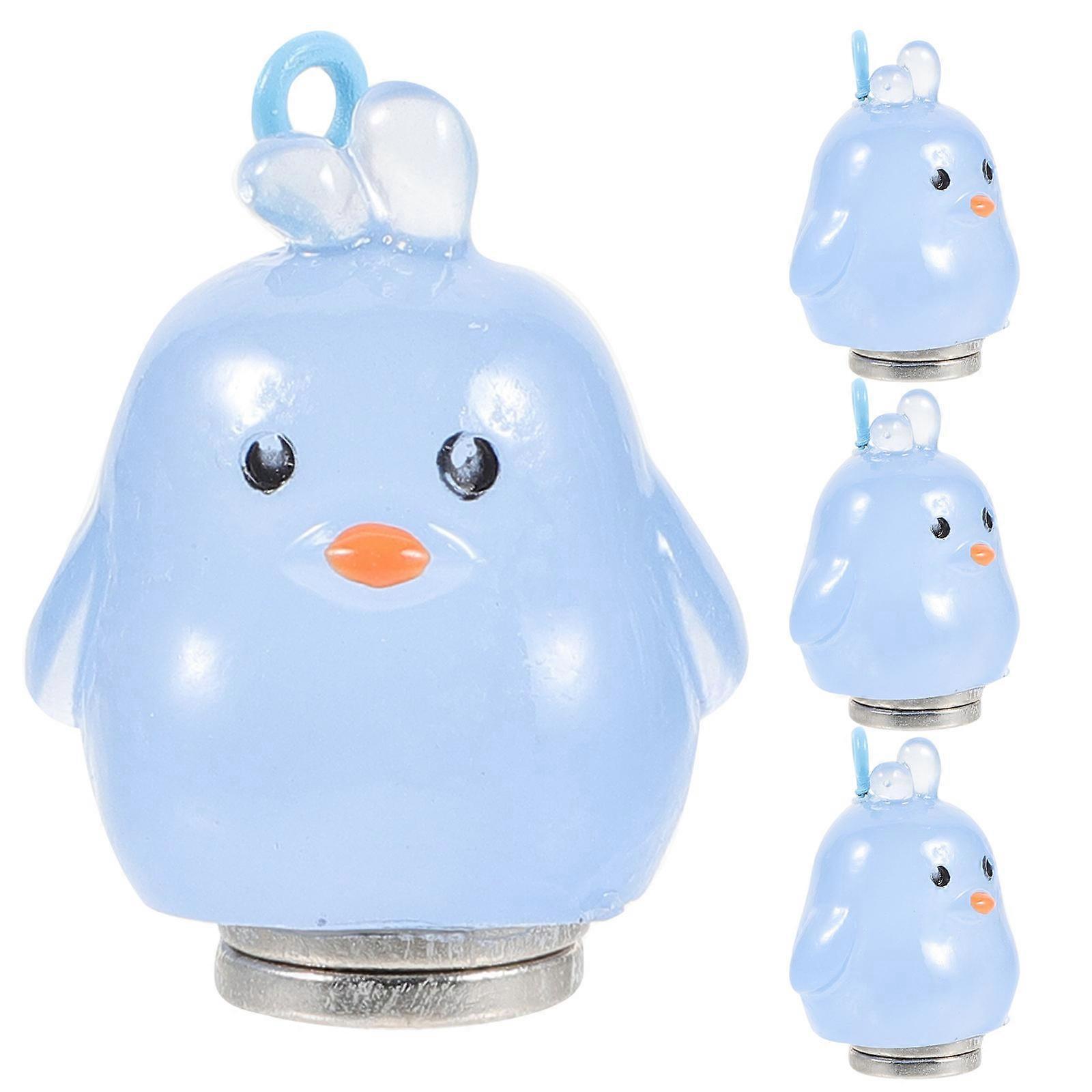 Sky-Blue Diamond Drawing Fixation Holder 12 Pcs Ideal For Beginners Daily Decoration Cartoon Animal Shape Resin