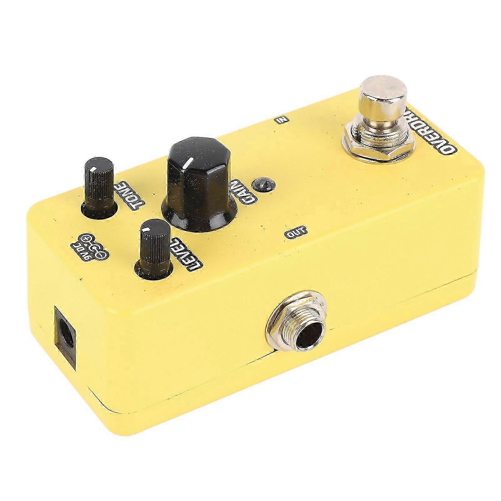 Electric Guitar Effects Pedal Single Block Mini Modulation Amplifier Simulation Pedal Yellow Overdrive 2025