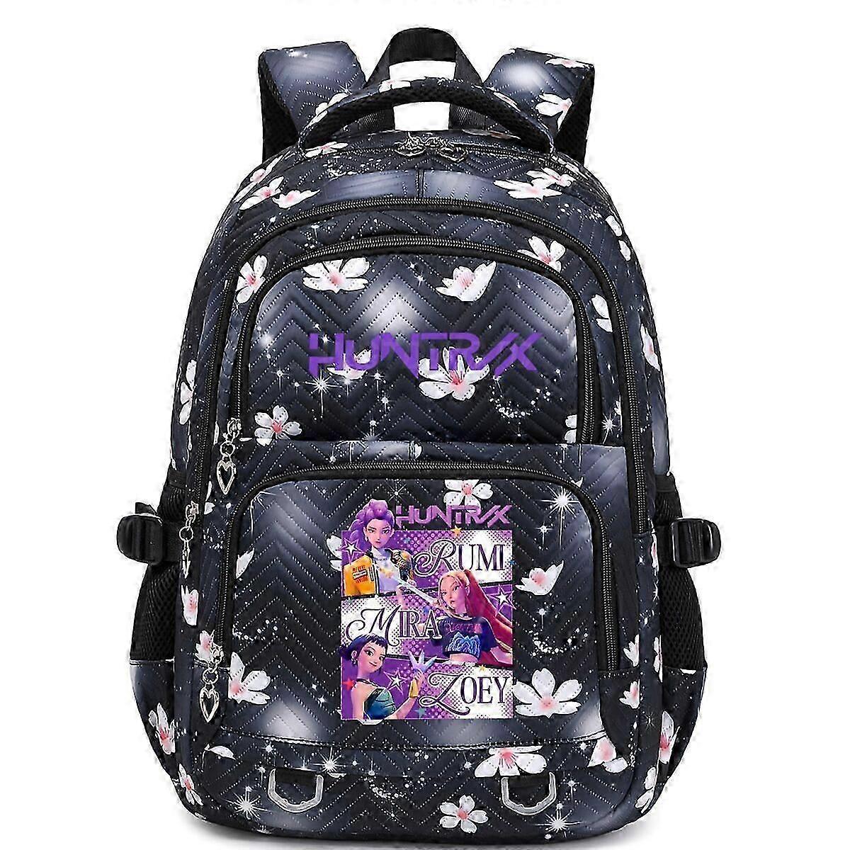 KPop Demon Hunters Print Backpack Students Schoolbag _a A