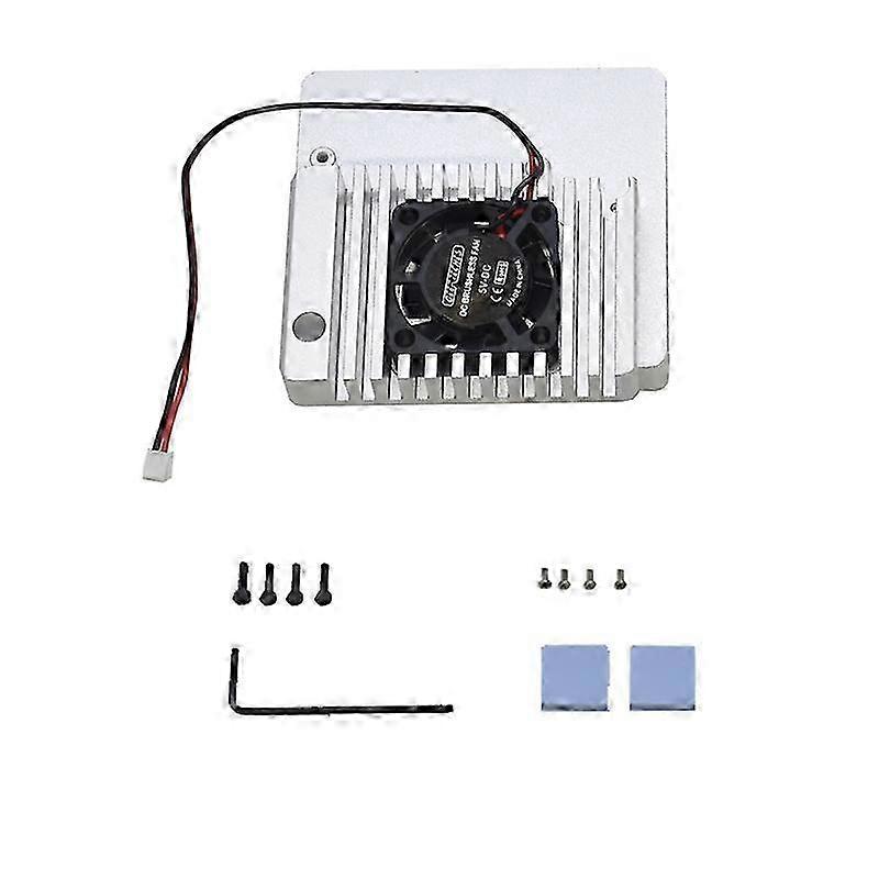 Metal Enclosure Case Cover with Cooling Fan for NanoPi R2S Mini Router