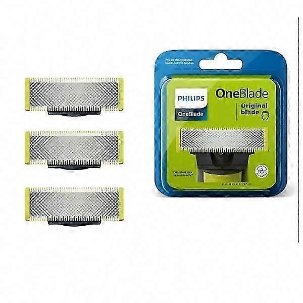 QP250/50 reserveblader - 3 barberhoder i rustfritt stål