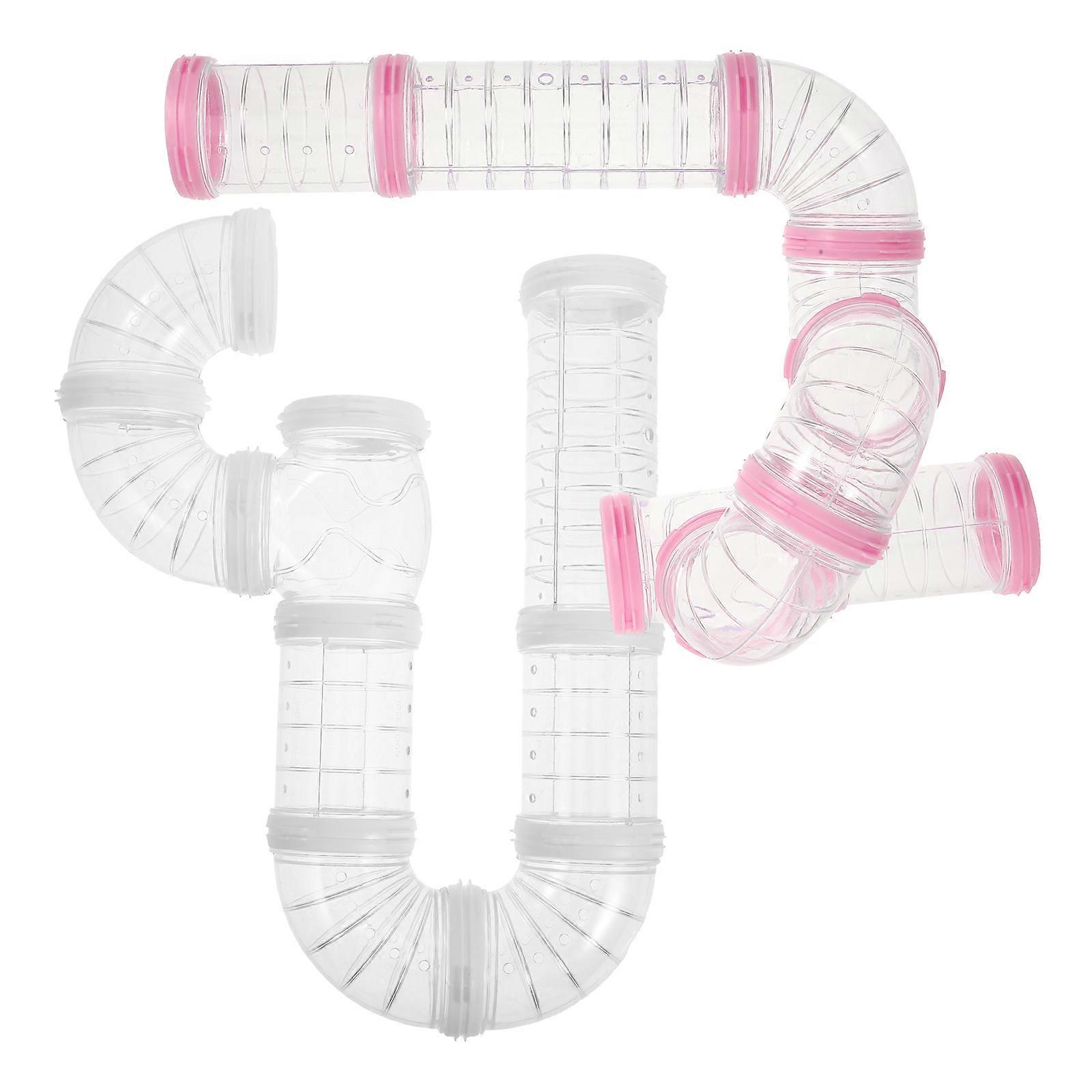 DIY Hamster Tunnel Cage Accessory with External Tube 2Sets