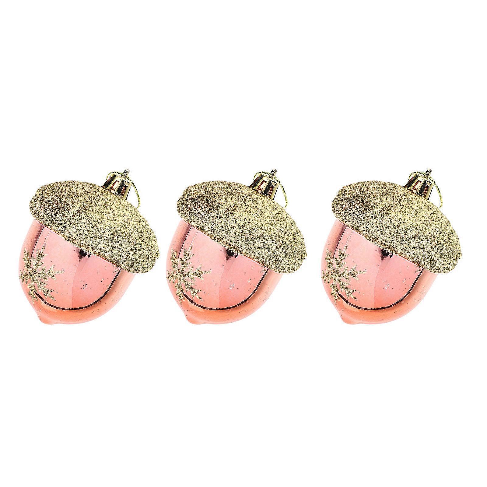 Festival Hazelnut Pendant for Decor 3Pcs Tree Ornament