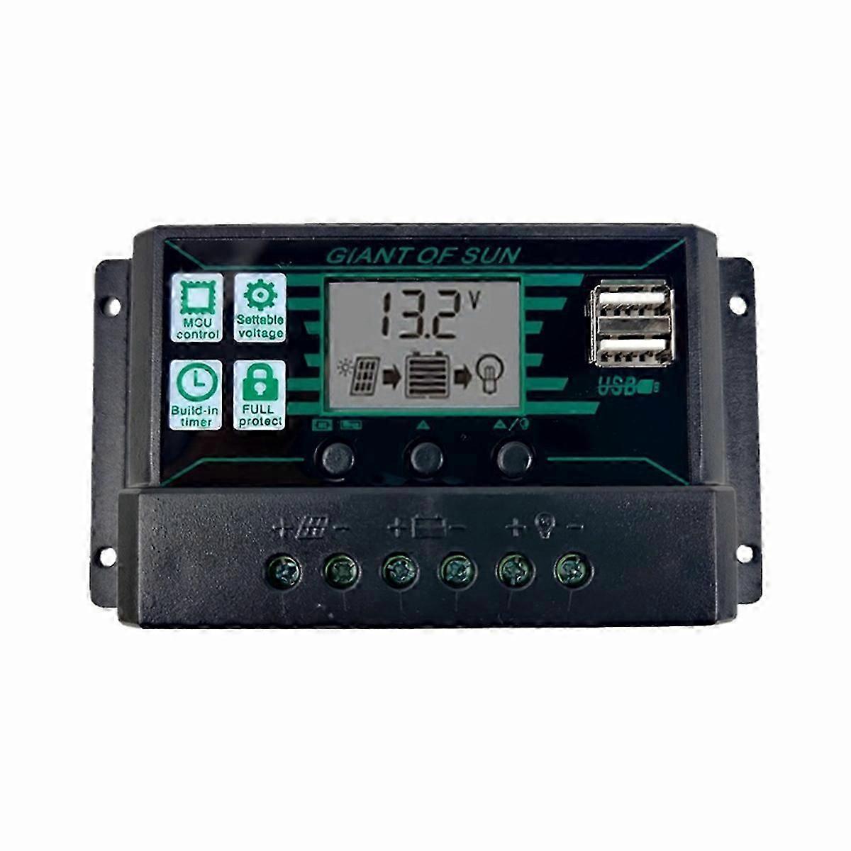 Solar Charge Controller 12V 24V Solar Panel PV Controller for Lifepo4 Lithium GEL Lead Acid Battery