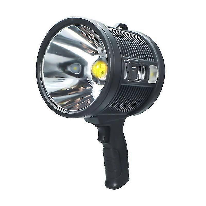 LED Flashlight 200000Lm Super Bright Searchlight Rechargeable Spotlight Handheld