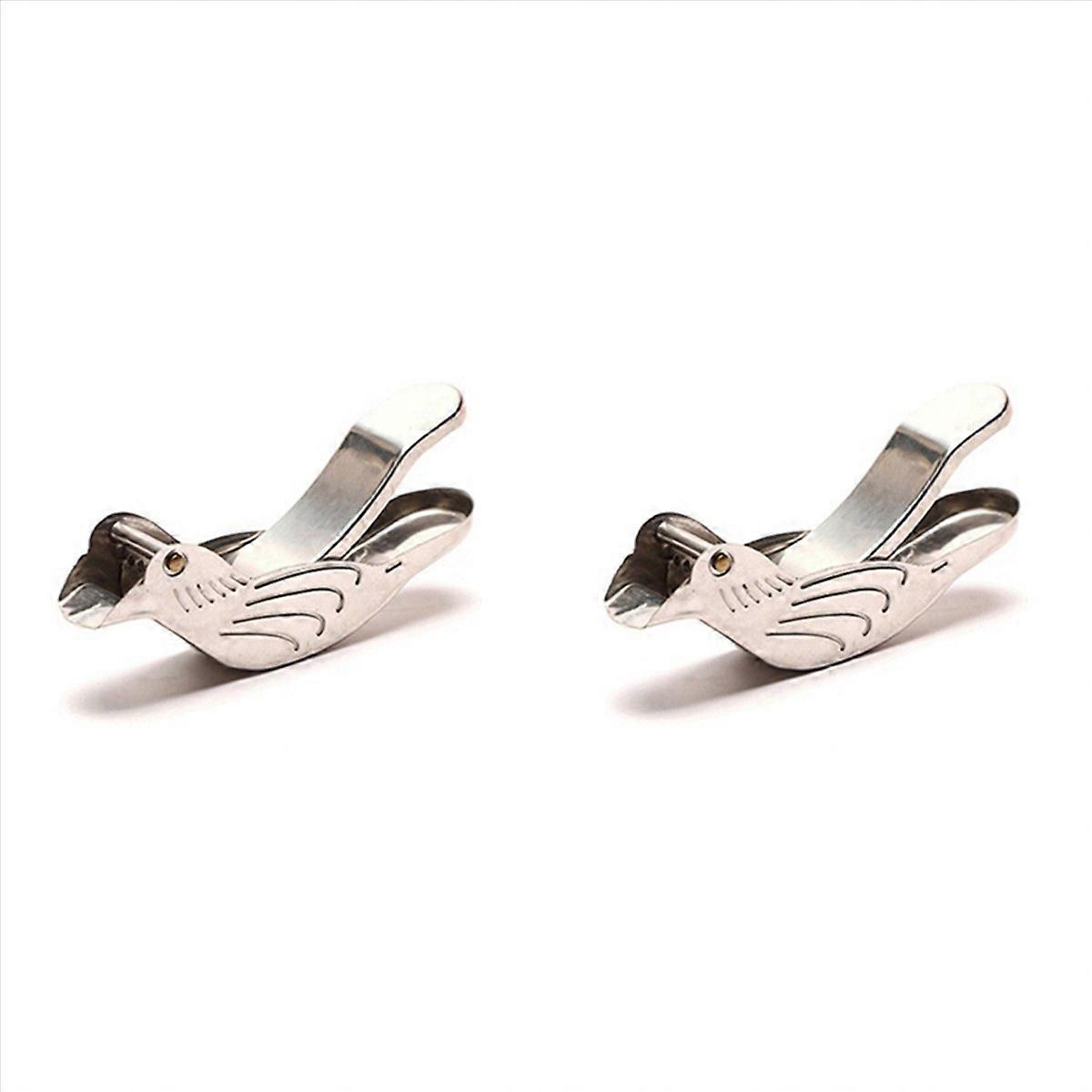 2X Elegant Stainless Steel Lemon Juicer, Portable Bird-Shaped Manual Juicer, Suitable for Citrus and