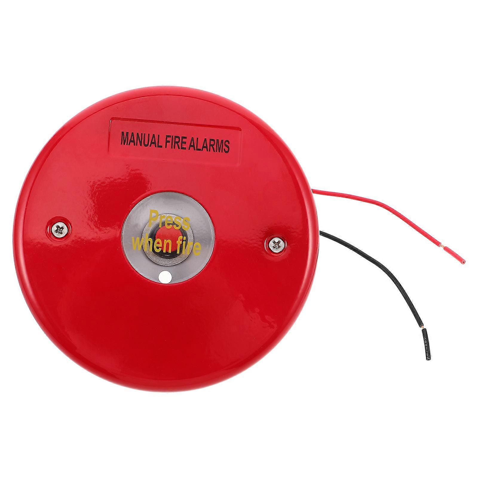 Fire Warning Button Manual Alarm Switch Loud Emergency Signal For Outdoor Use Industrial Settings 1Pcs