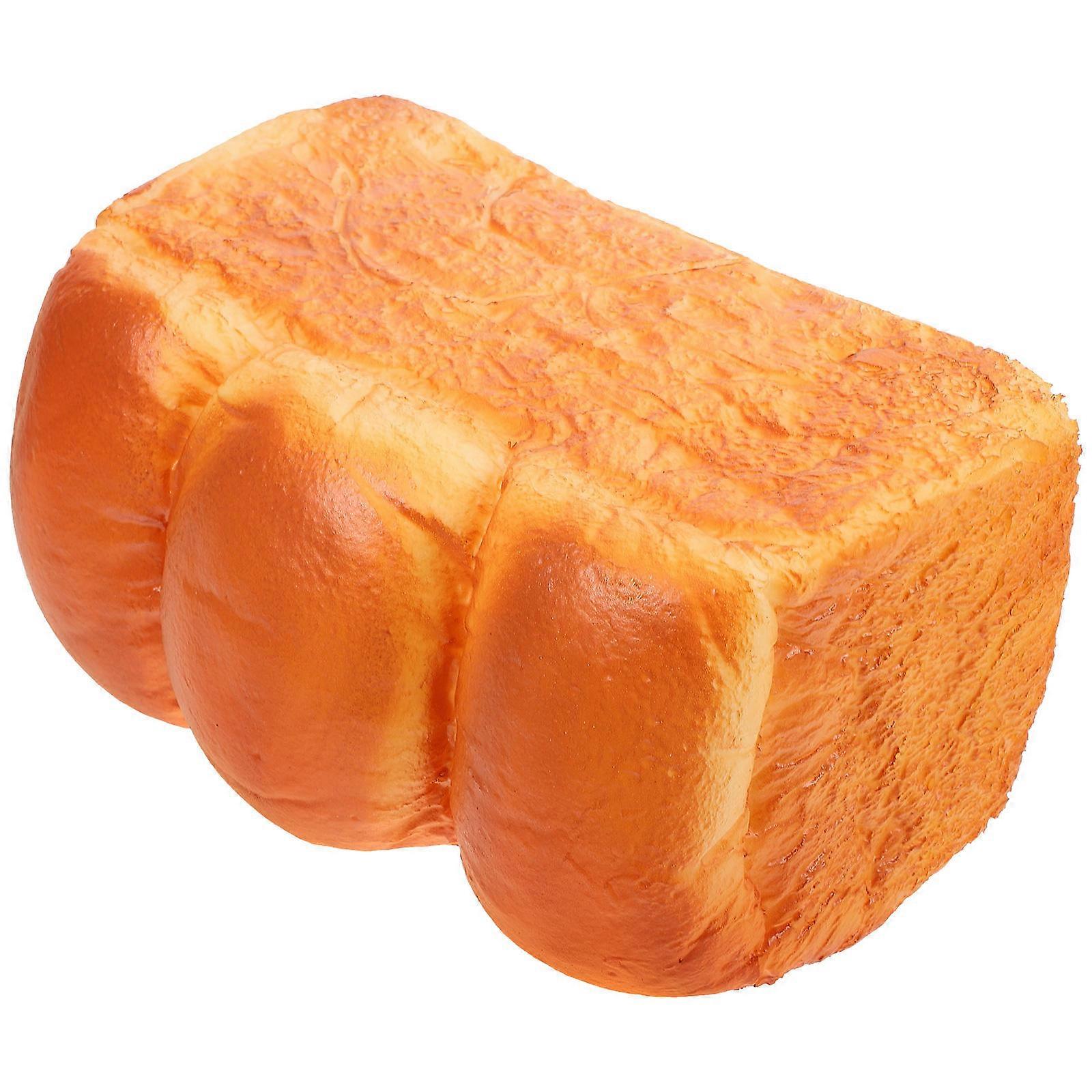 Simulation Bread Artificial Bread Prop for Decoration Orange PVC